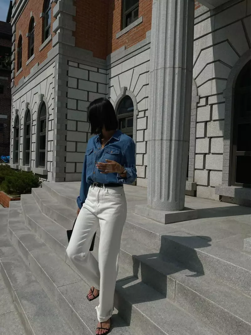 Tempting - Korean Women Fashion - #womensfashion - Paul Denim Shirt
