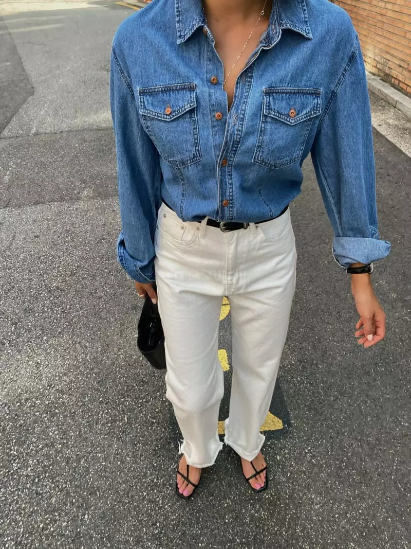 Tempting - Korean Women Fashion - #womensfashion - Paul Denim Shirt - 9