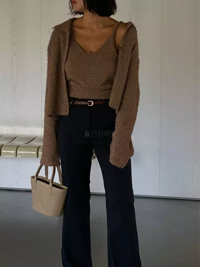 Tempting - Korean Women Fashion - #womensfashion - Tail Knit Set - 2