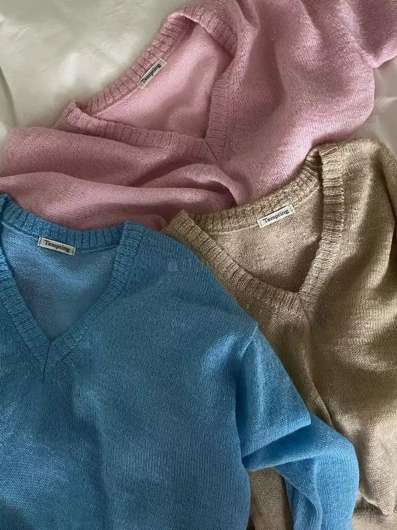 Tempting - Korean Women Fashion - #womensfashion - Kid Mo Knit Tee - 3