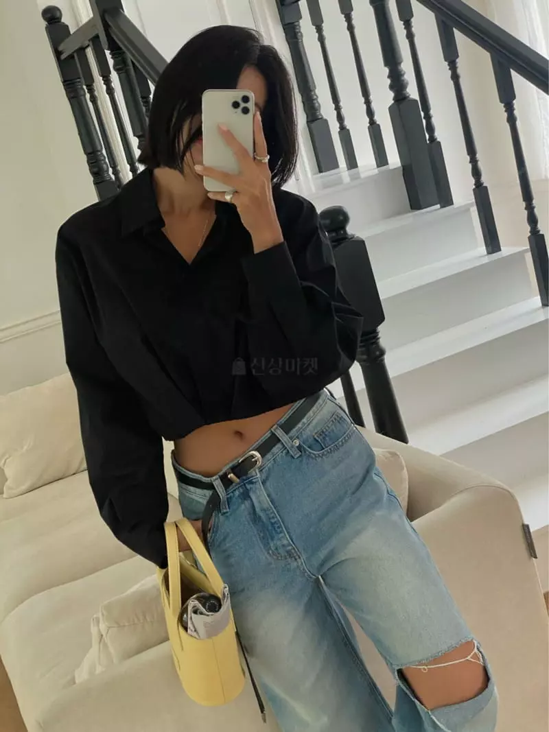 Tempting - Korean Women Fashion - #womensfashion - Cheese Shirt - 2
