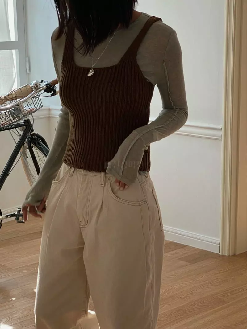 Tempting - Korean Women Fashion - #womensfashion - Knit Vest - 9