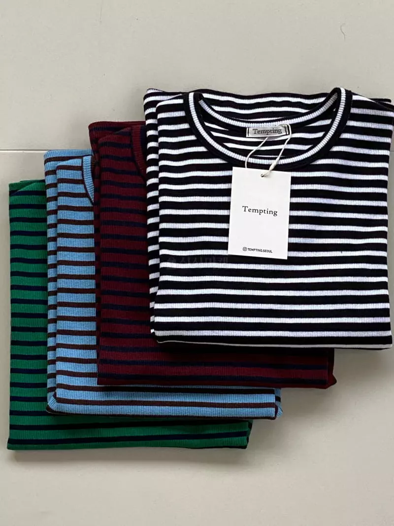 Tempting - Korean Women Fashion - #womensfashion - Stripes Tee - 3