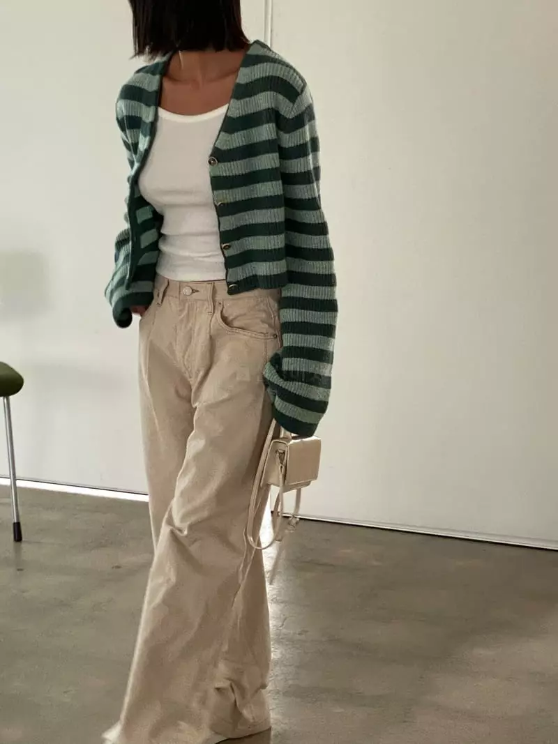 Tempting - Korean Women Fashion - #womensfashion - Stripes Cardigan - 2