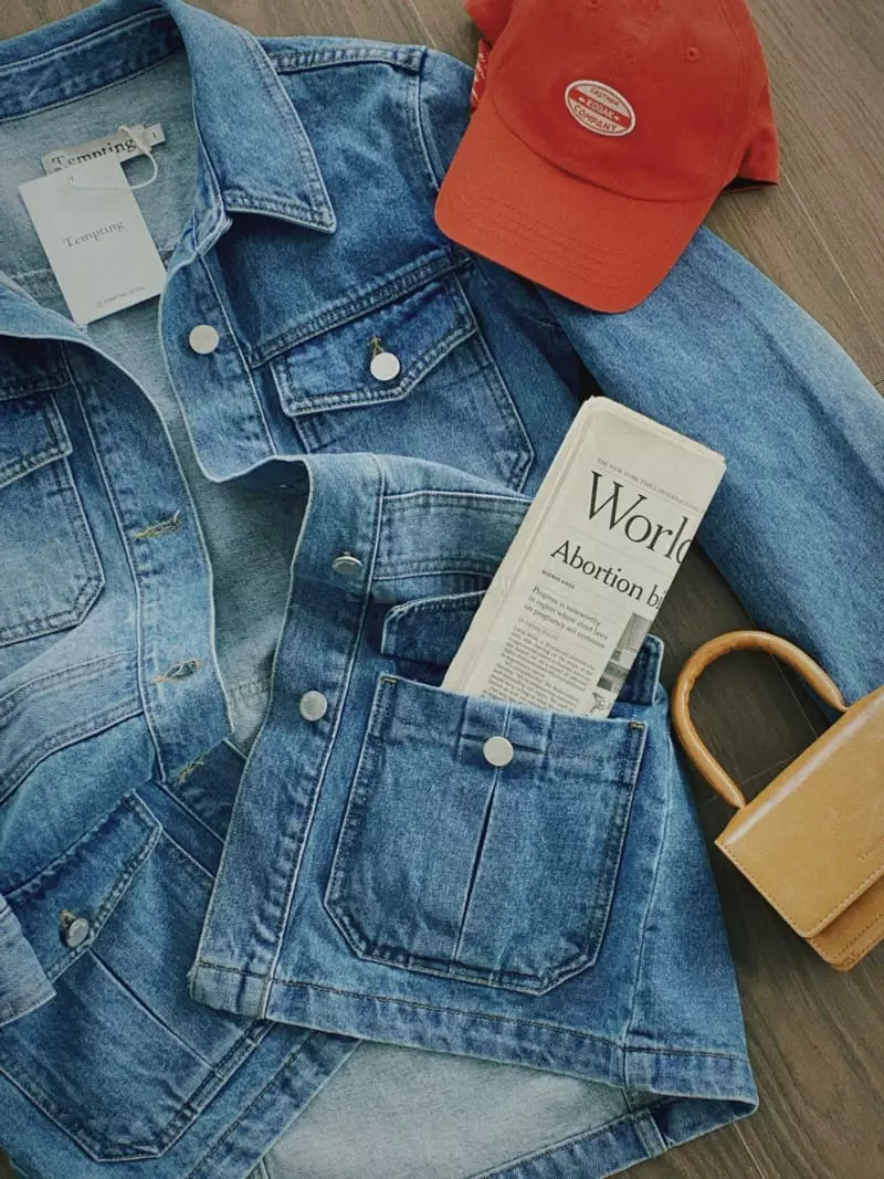 Tempting - Korean Women Fashion - #womensfashion - Lang Denim Jacket - 2