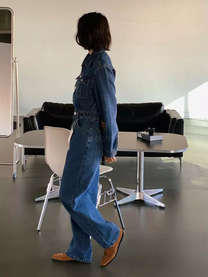 Tempting - Korean Women Fashion - #womensfashion - Jen Denim Jumpsuit