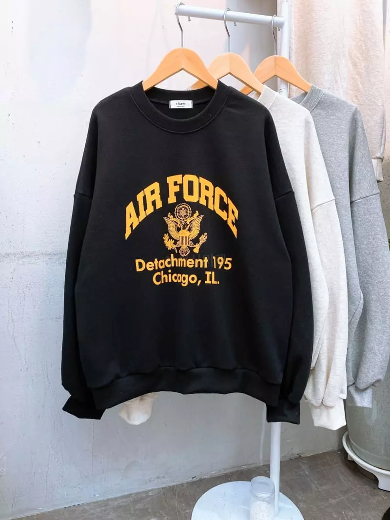 Tfarm - Korean Women Fashion - #momslook - Air Force Sweatshirt - 3