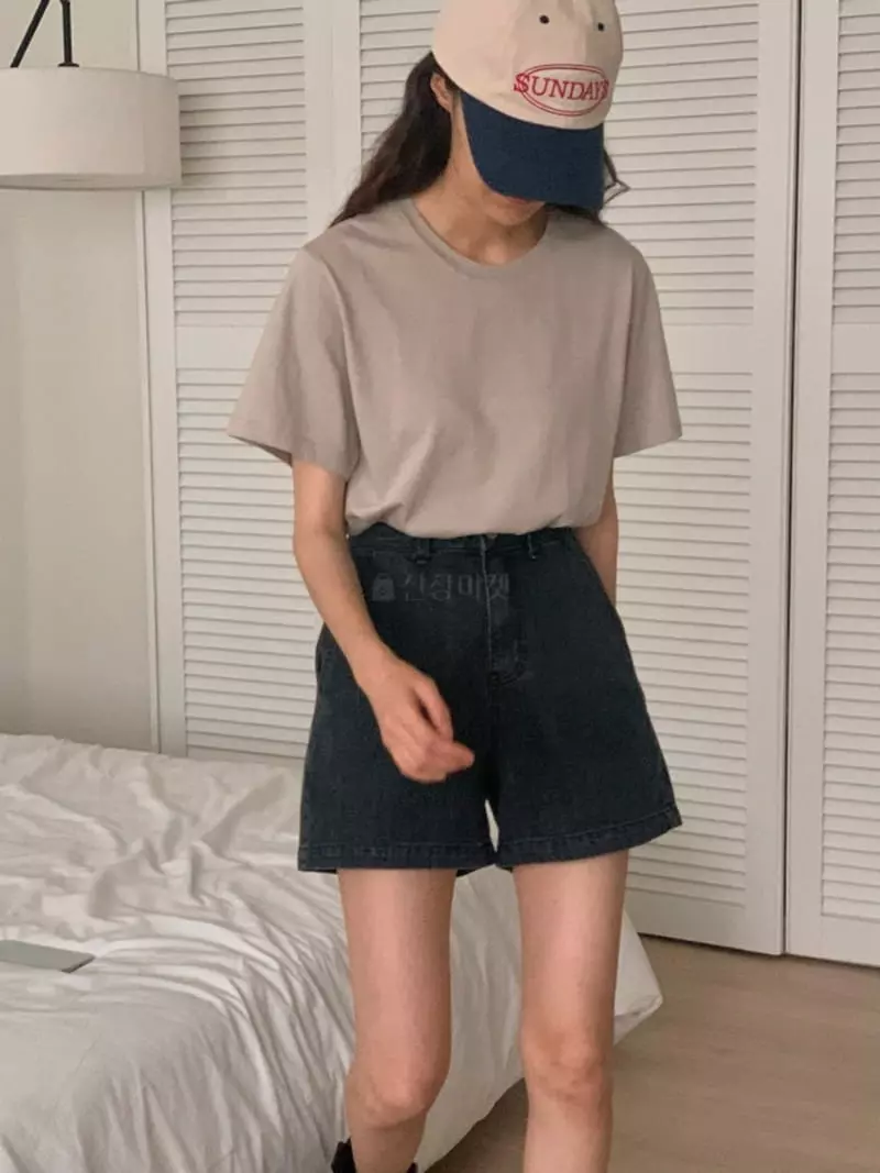 Tfarm - Korean Women Fashion - #momslook - Basic Short Sleeves Tee - 9