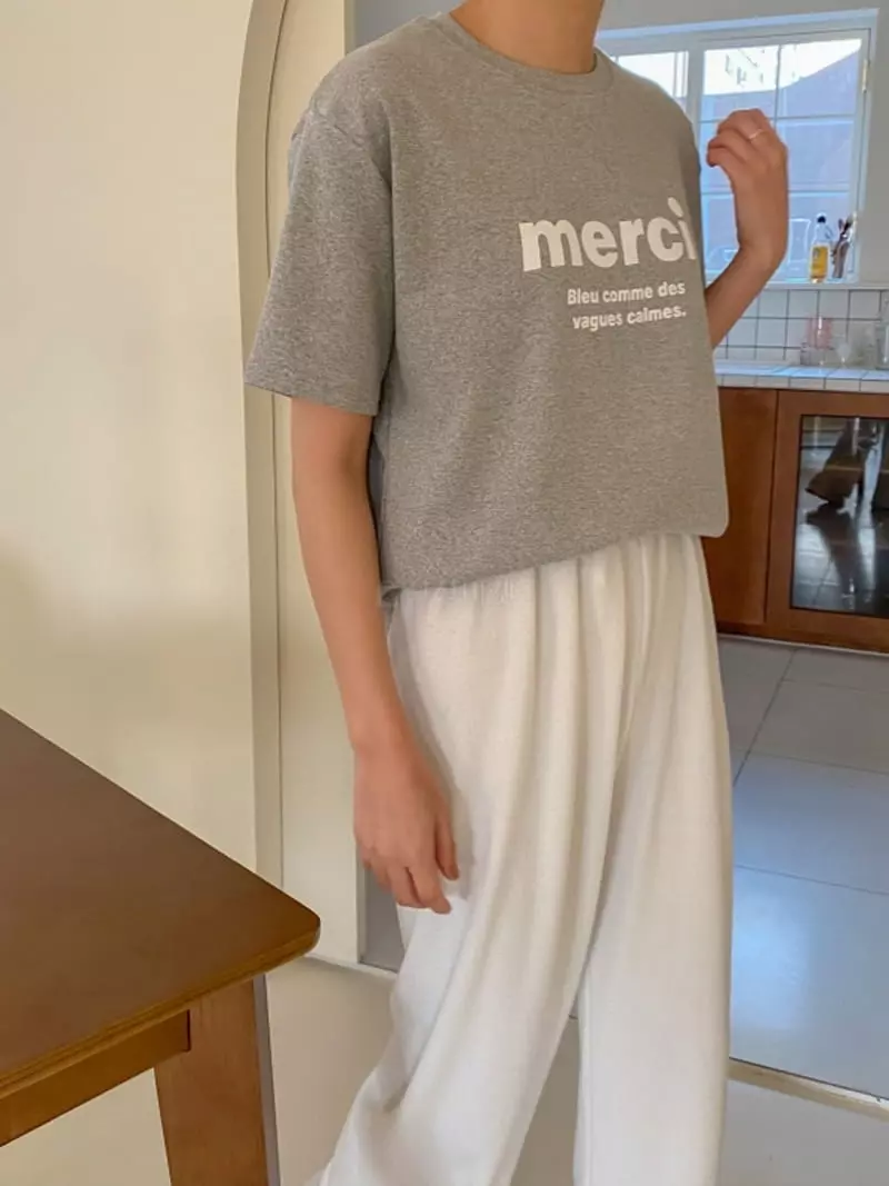 Tfarm - Korean Women Fashion - #momslook - Merci Tee