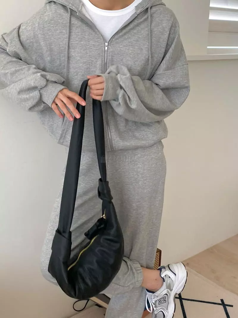 Tfarm - Korean Women Fashion - #momslook - Hoody Zip-up Set