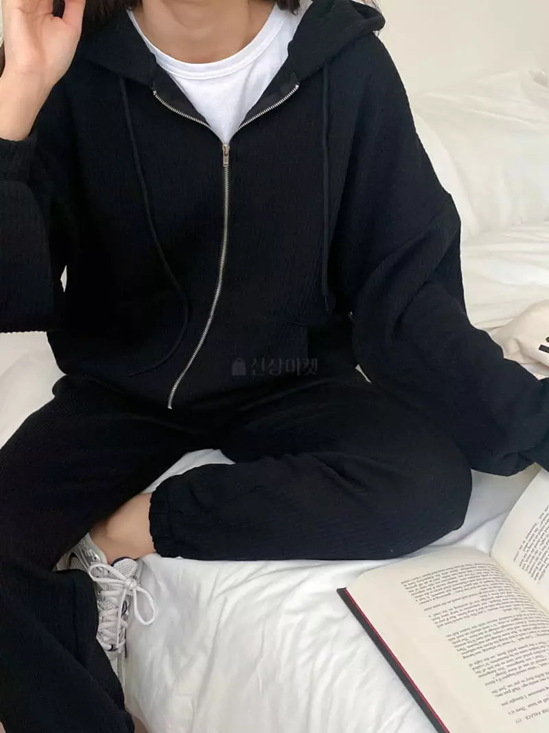 Tfarm - Korean Women Fashion - #momslook - Jenny Zip Up Set - 9