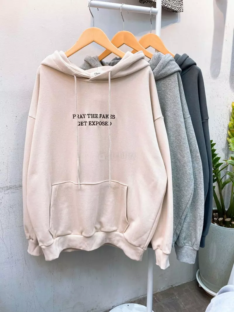 Tfarm - Korean Women Fashion - #pursuepretty - Lettering Hoody - 9