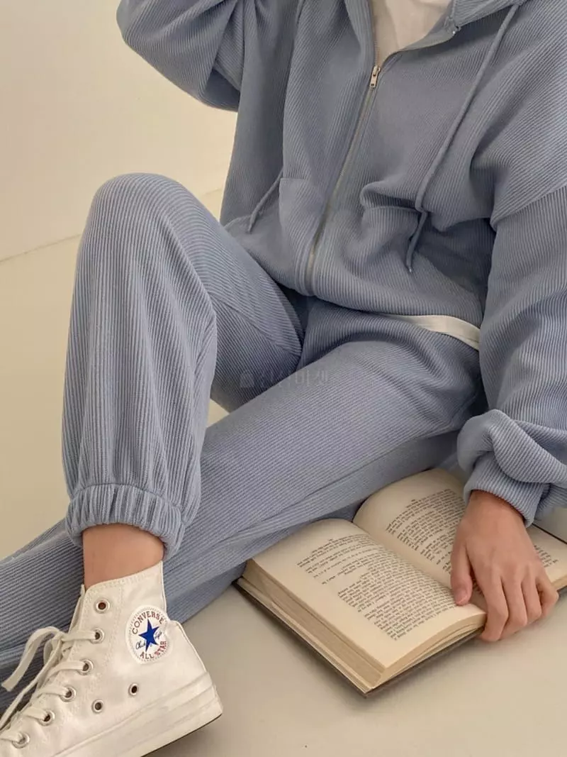 Tfarm - Korean Women Fashion - #pursuepretty - Tenda Zip-up Set - 3