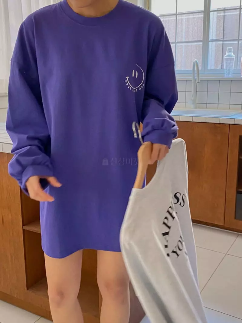 Tfarm - Korean Women Fashion - #restrostyle - Happy Box Tee - 5