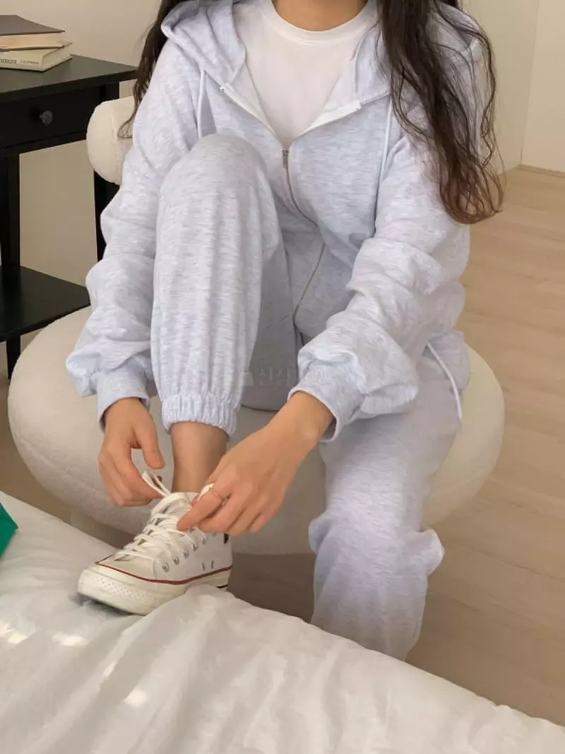 Tfarm - Korean Women Fashion - #shopsmall - Hoody Zip-up Set - 8