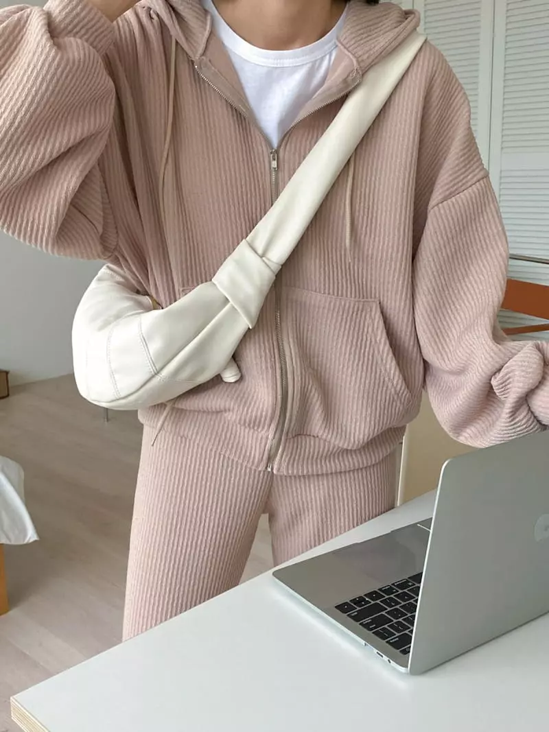 Tfarm - Korean Women Fashion - #thatsdarling - Jenny Zip Up Set - 3