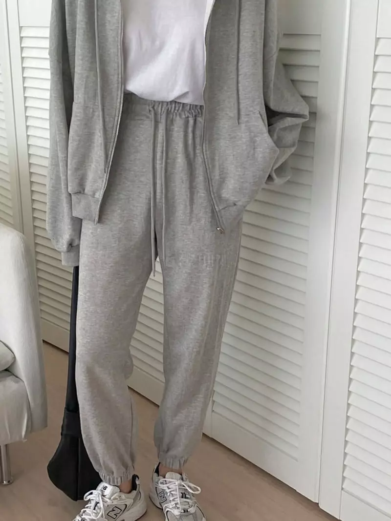 Tfarm - Korean Women Fashion - #vintageinspired - Hoody Zip-up Set - 3