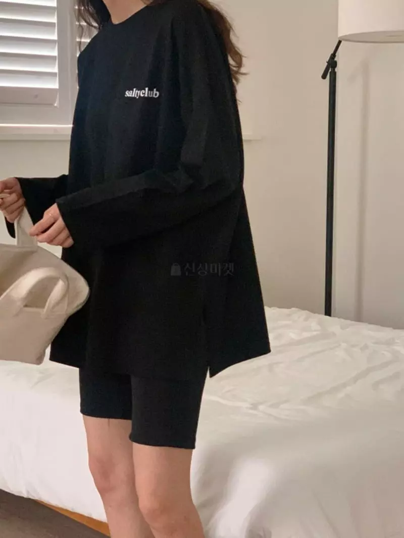 Tfarm - Korean Women Fashion - #womensfashion - Salty Slit Tee - 9