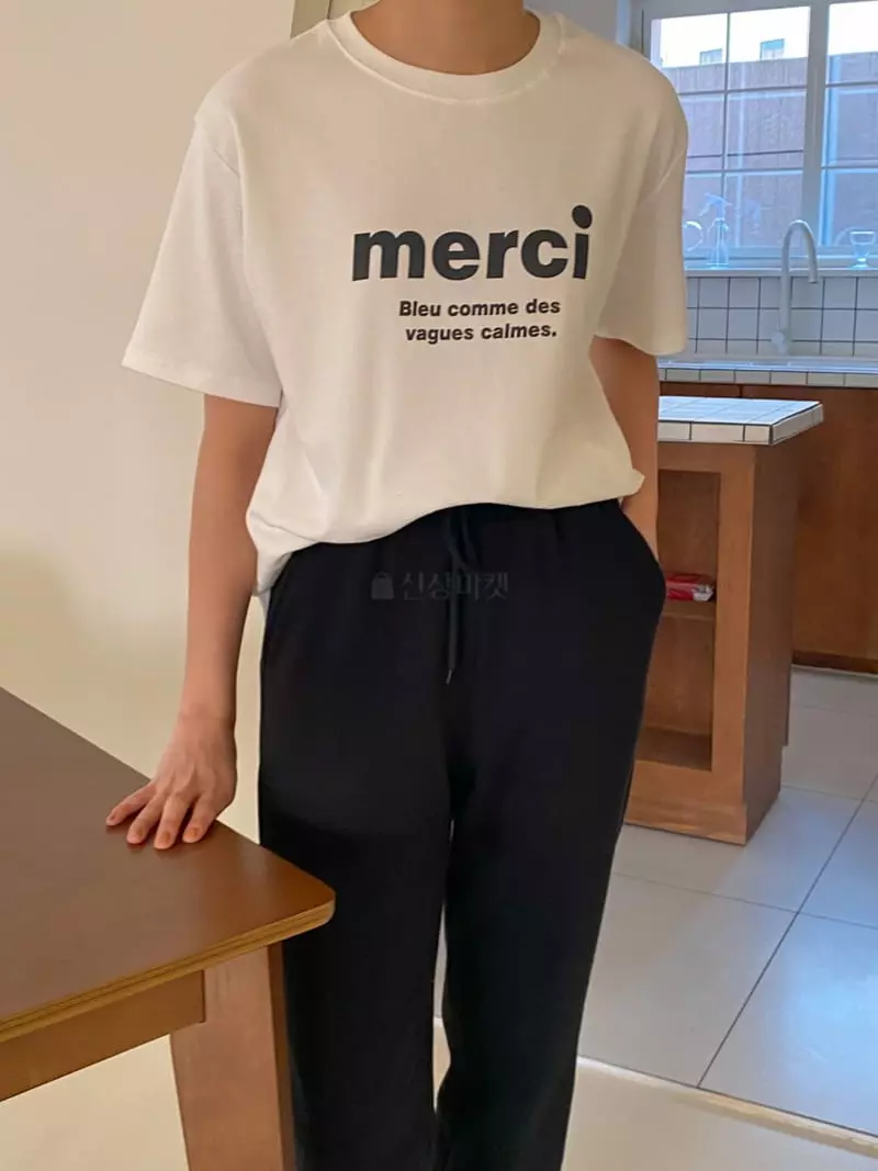 Tfarm - Korean Women Fashion - #womensfashion - Merci Tee - 2