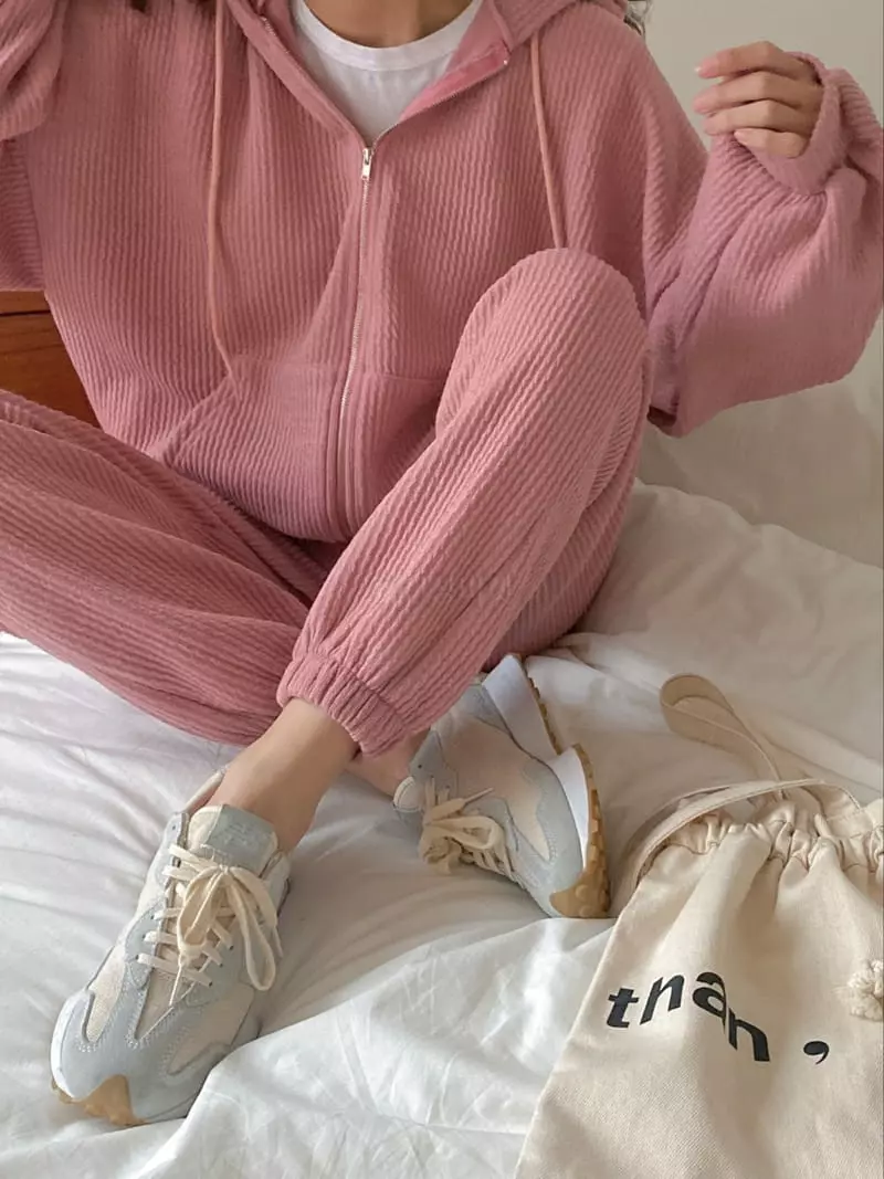Tfarm - Korean Women Fashion - #womensfashion - Jenny Zip Up Set - 6