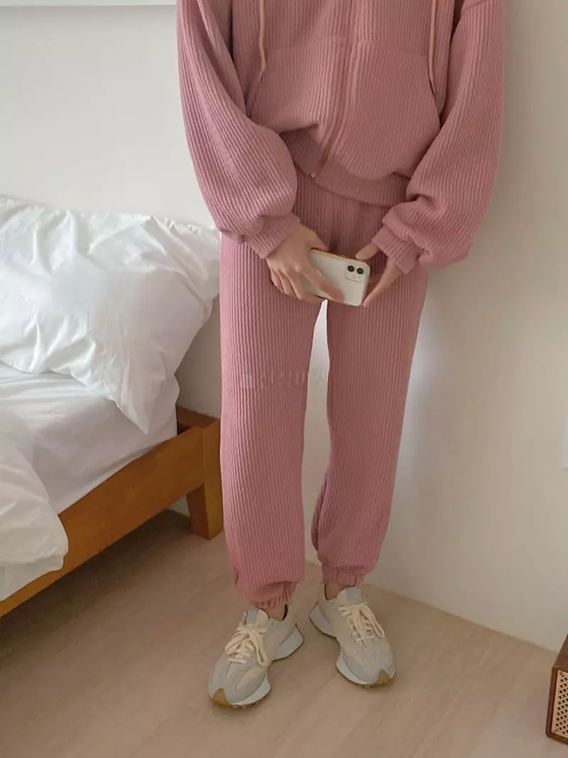Tfarm - Korean Women Fashion - #womensfashion - Jenny Zip Up Set - 8