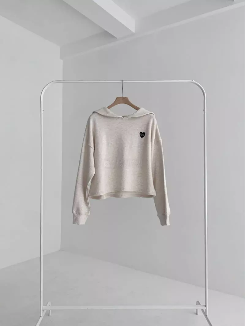 The Nkino - Korean Women Fashion - #momslook - Heart Sailor Sweatshirt - 12