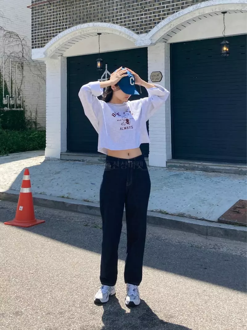 The Nkino - Korean Women Fashion - #momslook - Blue Riff Sweatshirt - 8