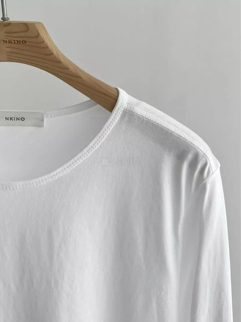 The Nkino - Korean Women Fashion - #momslook - Natural Round Tee - 10