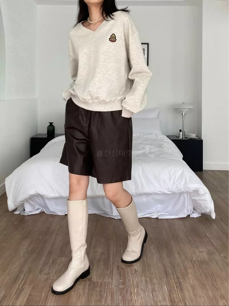 The Nkino - Korean Women Fashion - #pursuepretty - Point Leather Pants - 5
