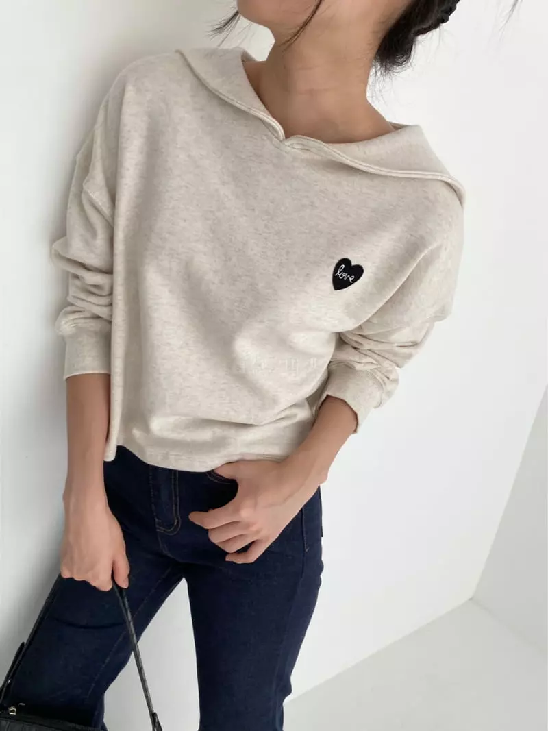 The Nkino - Korean Women Fashion - #shopsmall - Heart Sailor Sweatshirt