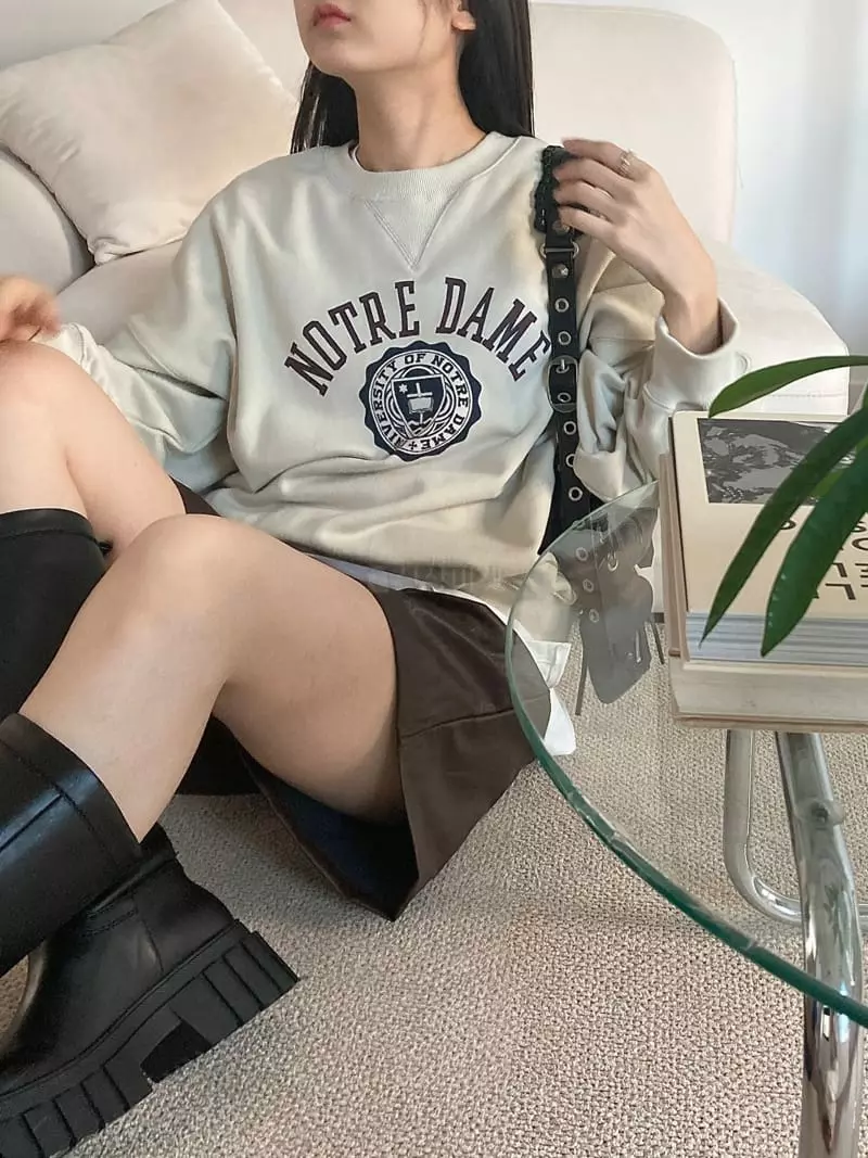 The Nkino - Korean Women Fashion - #womensfashion - Notre Dame M Sweatshirt