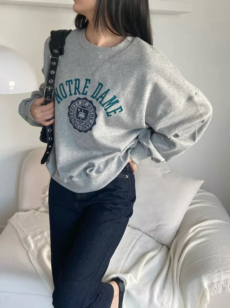 The Nkino - Korean Women Fashion - #womensfashion - Notre Dame M Sweatshirt - 11