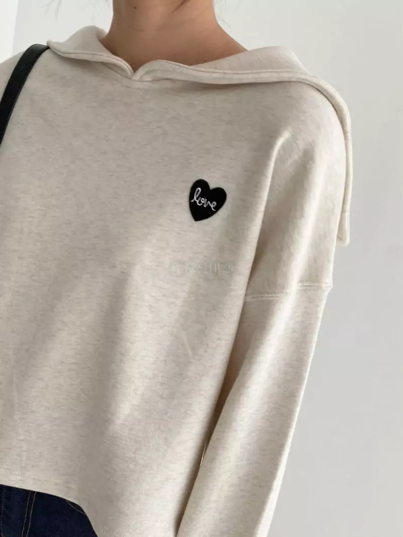 The Nkino - Korean Women Fashion - #womensfashion - Heart Sailor Sweatshirt - 11