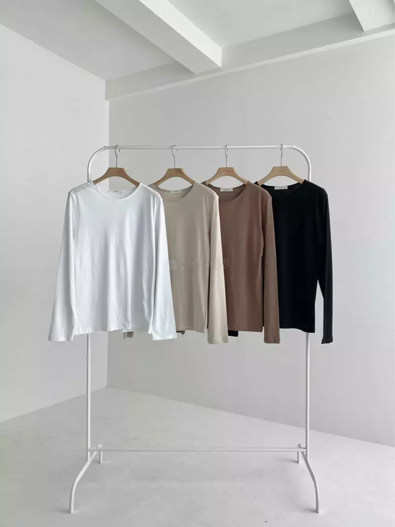 The Nkino - Korean Women Fashion - #womensfashion - Natural Round Tee - 9