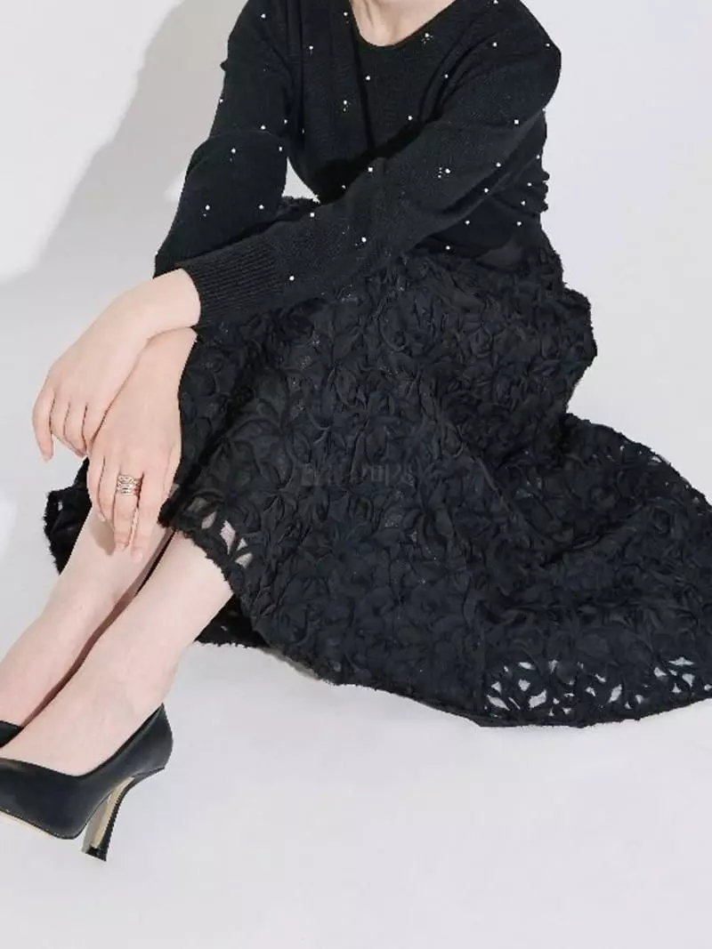 Theany - Korean Women Fashion - #momslook - Floral Paul Skirt - 7