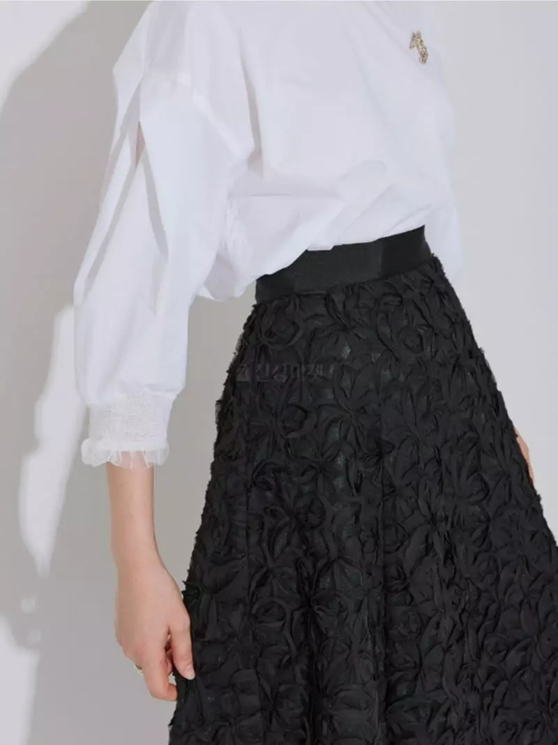 Theany - Korean Women Fashion - #momslook - Floral Paul Skirt - 9