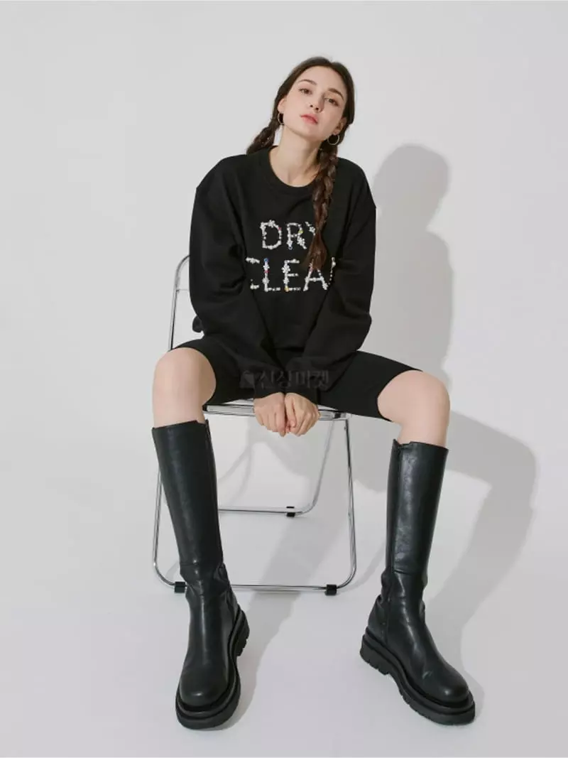 Theany - Korean Women Fashion - #momslook - Flower Beeds Tee - 10