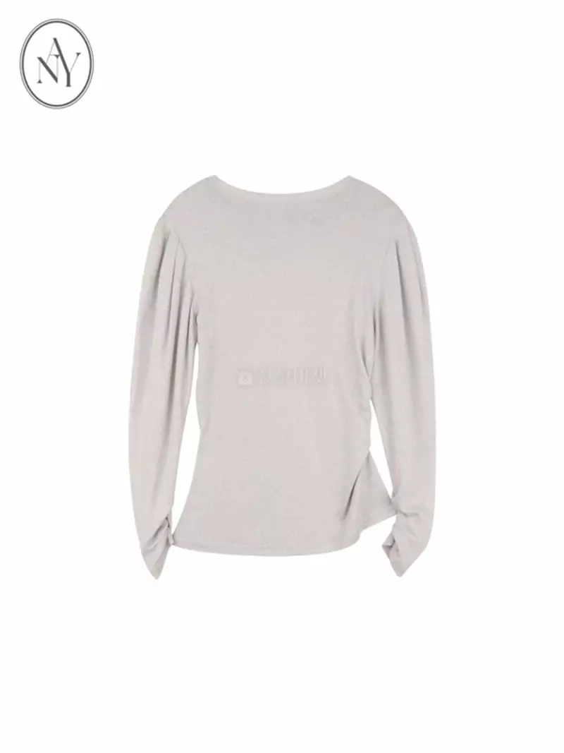 Theany - Korean Women Fashion - #momslook - Shirring Tee - 8