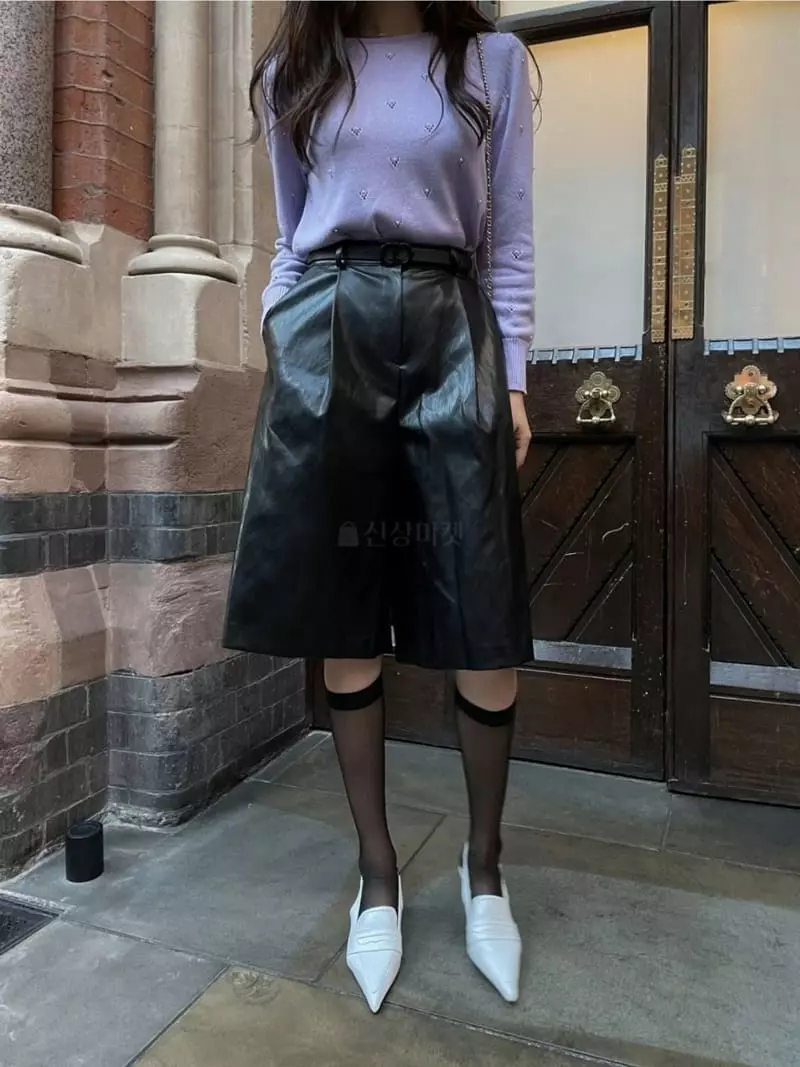 Theany - Korean Women Fashion - #momslook - Why Leather Pabnts - 3