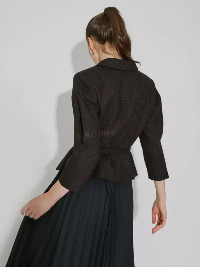Theany - Korean Women Fashion - #momslook - Od Peplum Jacket - 6