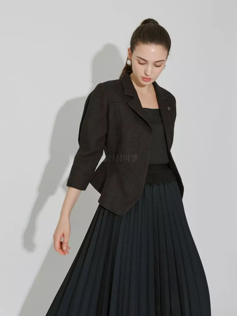 Theany - Korean Women Fashion - #momslook - Od Peplum Jacket - 8