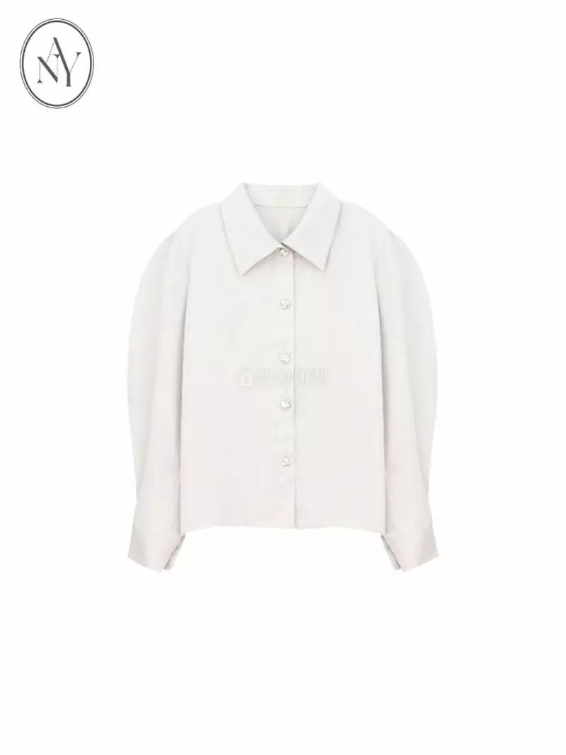 Theany - Korean Women Fashion - #momslook - Strap Half Blouse - 7