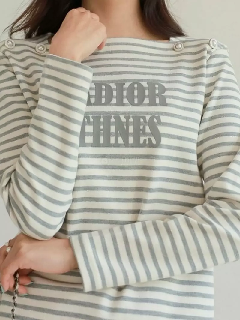 Theany - Korean Women Fashion - #momslook - Shoulder Button Tee - 3