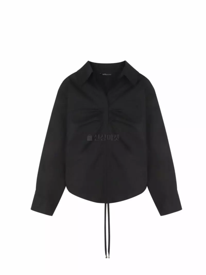 Theany - Korean Women Fashion - #momslook - Shirring Shirt - 5