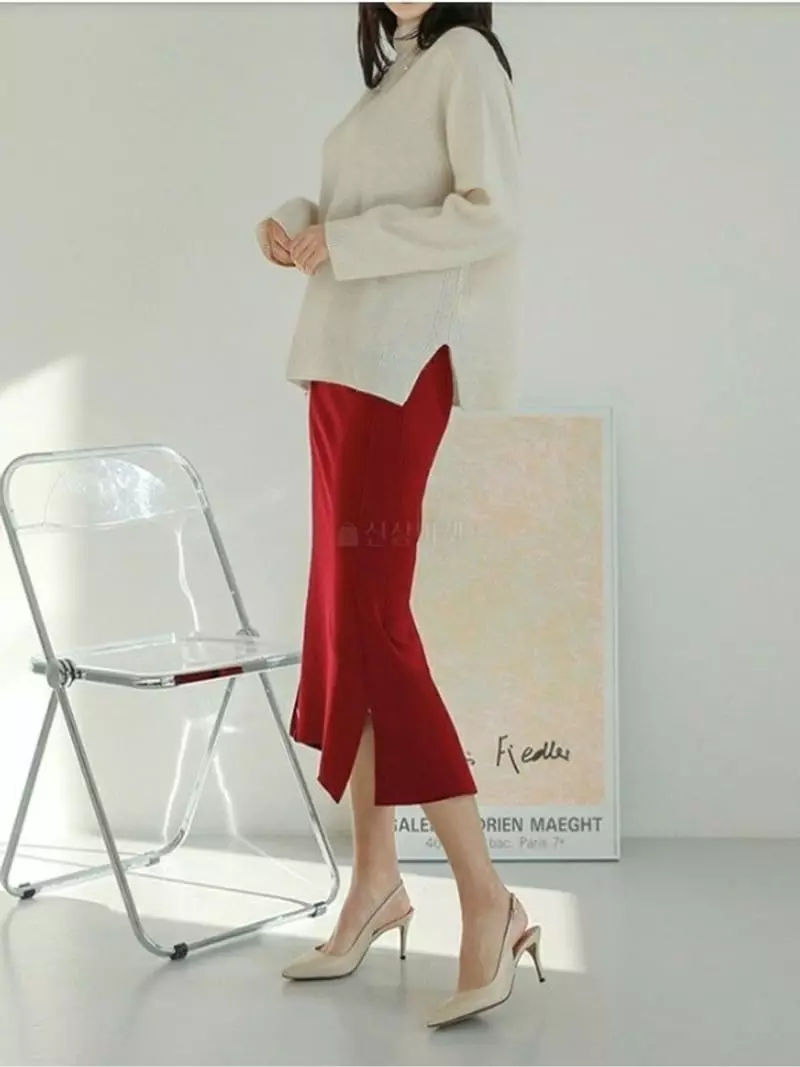 Theany - Korean Women Fashion - #momslook - Sasun Slit Skirt