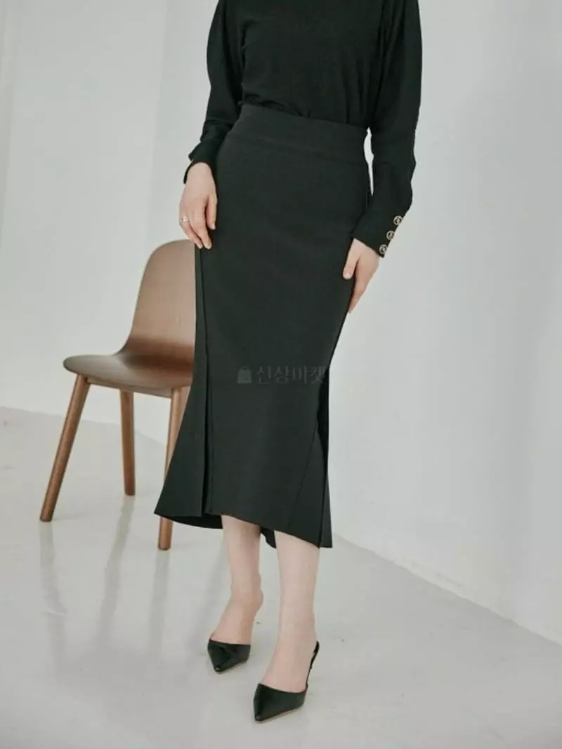 Theany - Korean Women Fashion - #momslook - Sasun Slit Skirt - 2