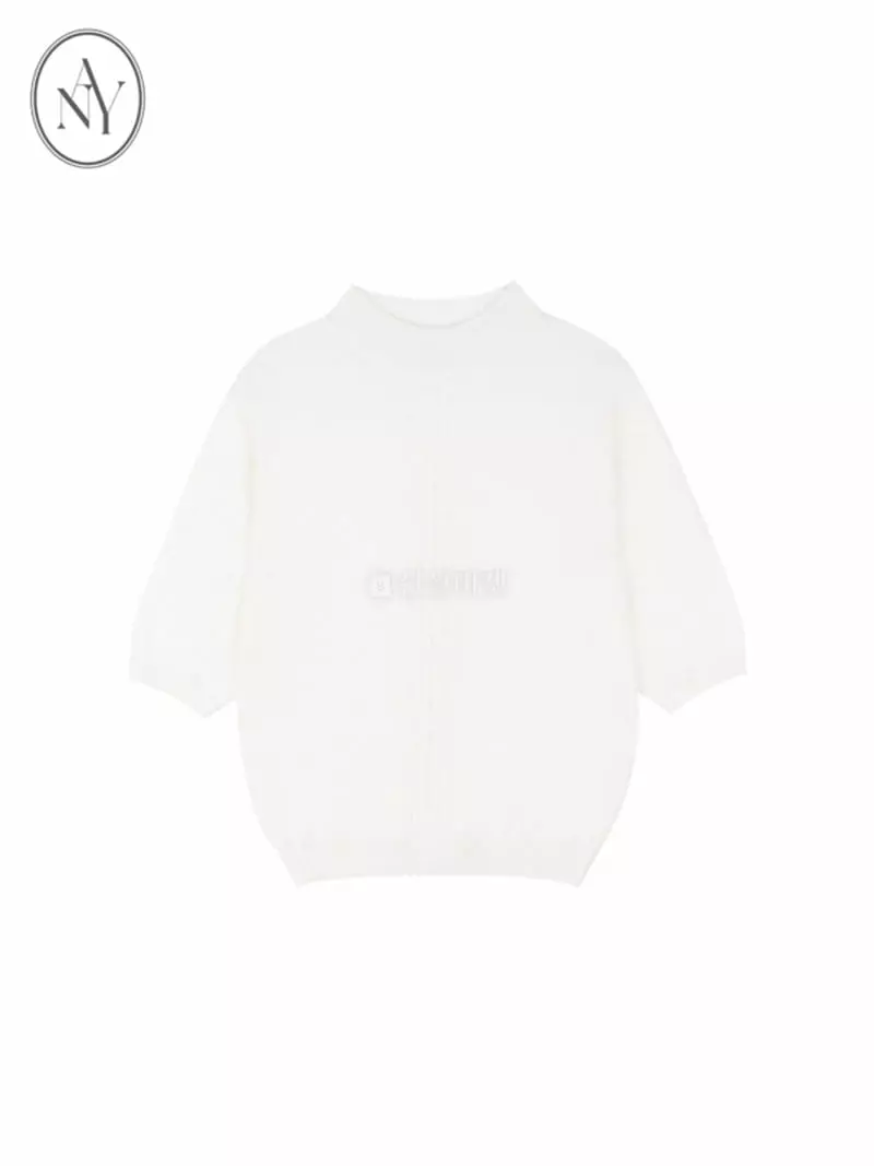 Theany - Korean Women Fashion - #momslook - Merry Knit Tee - 11