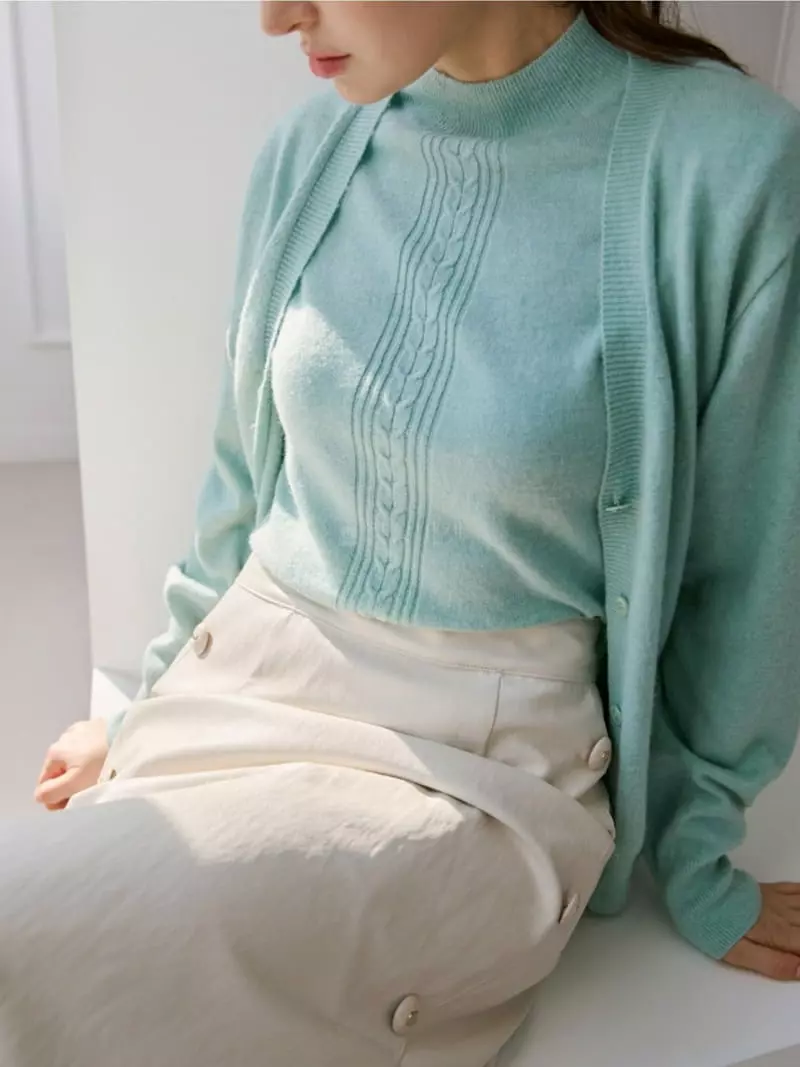 Theany - Korean Women Fashion - #momslook - Merry Cardigan - 10