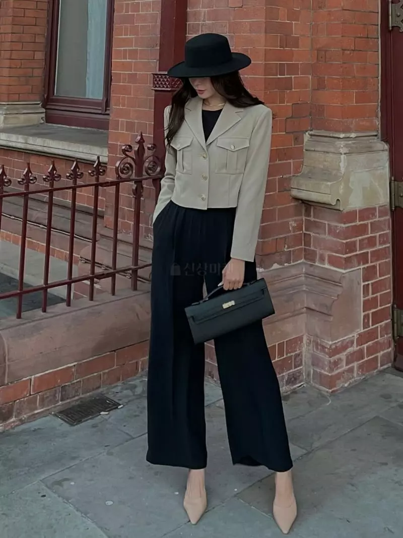 Theany - Korean Women Fashion - #momslook - Double Banding Pants - 5