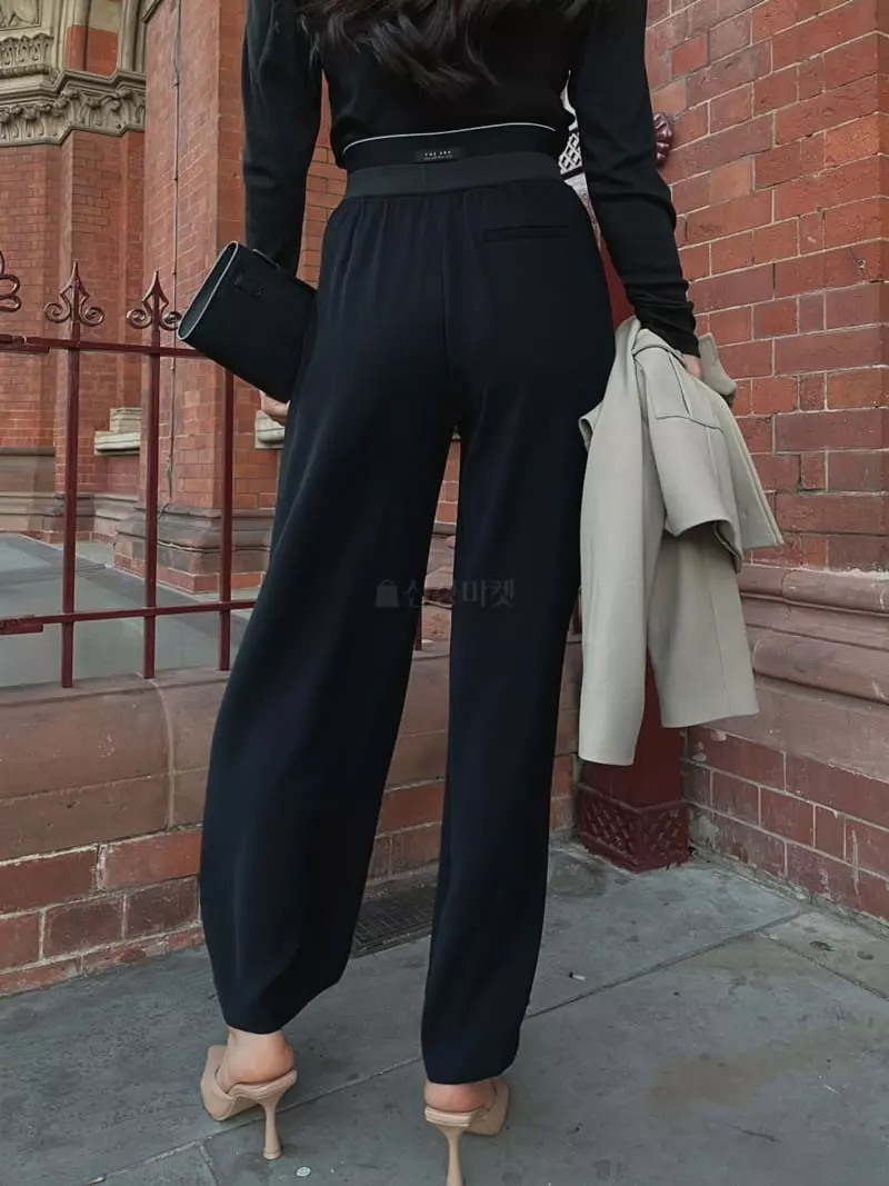 Theany - Korean Women Fashion - #momslook - Double Banding Pants - 7